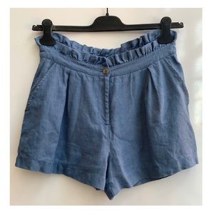 Forever 21 Blue Paperbag Shorts S